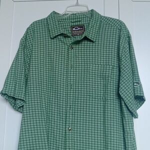 Drake Clothing Co Short Sleeve Button Down Shirt Size XL EUC
